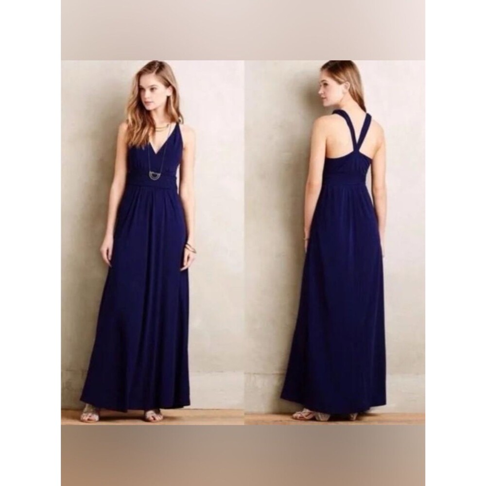 Anthropologie Maeve Formal Maxi Dress with Pockets Yumi Evening Gown Prom Event - Picture 5 of 5